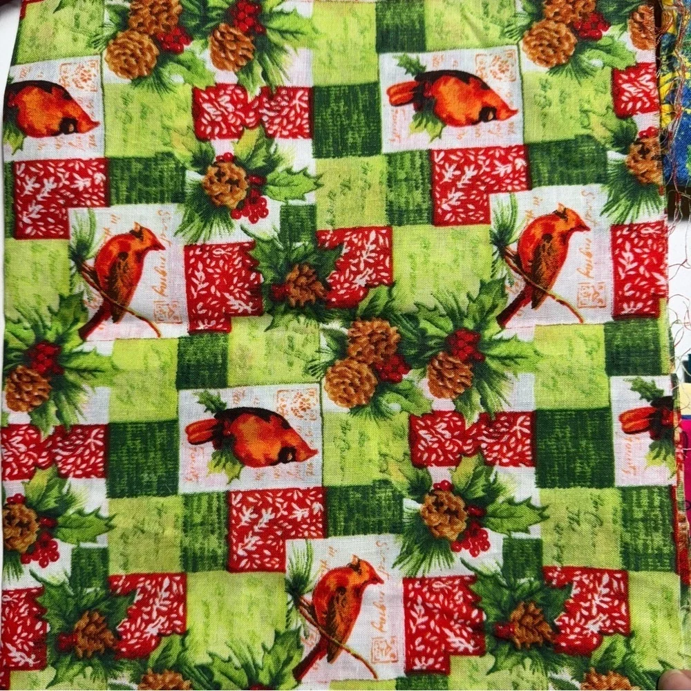 8 fat quarters Festive Holiday cotton Fabric Bundle #24